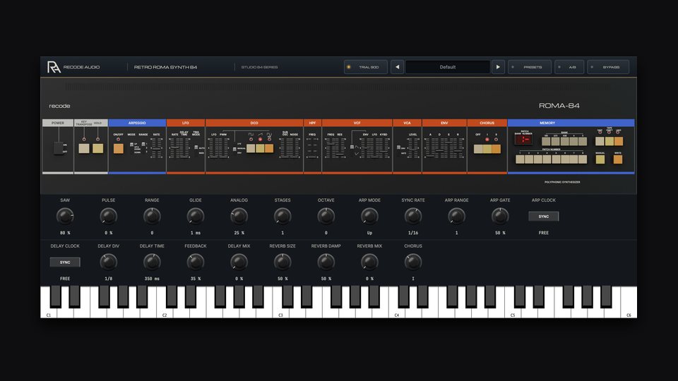 Retro Roma Synth 84