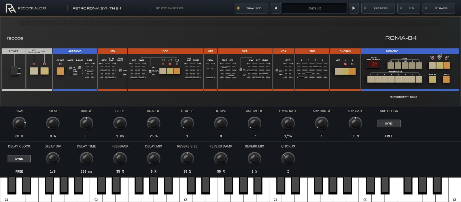 Retro Roma Synth 84